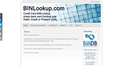 Desktop Screenshot of binlookup.com